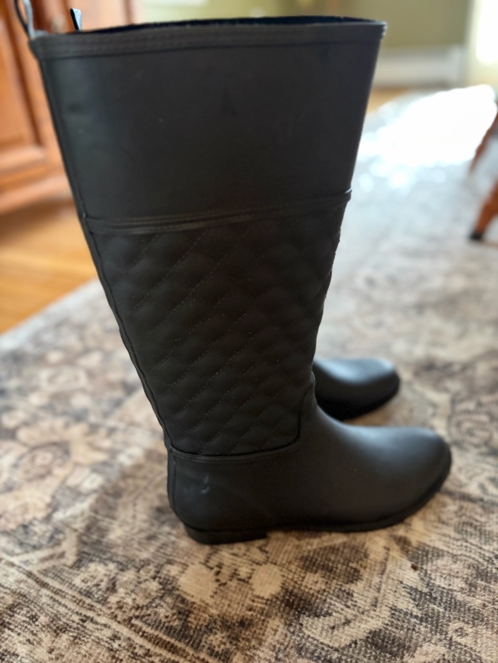 Women’s Quilted Tall Rain Boots Target